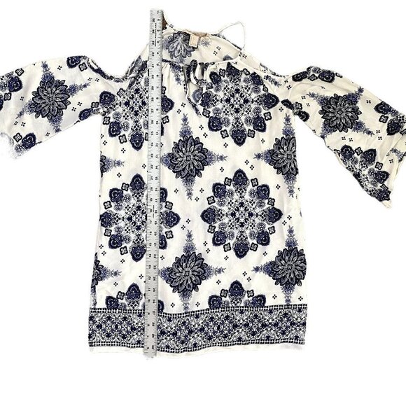 🍁 3/$25 🍁 Forever 21 Floral Off Shoulder Bell Sleeve Summer Dress | Small - Picture 10 of 12